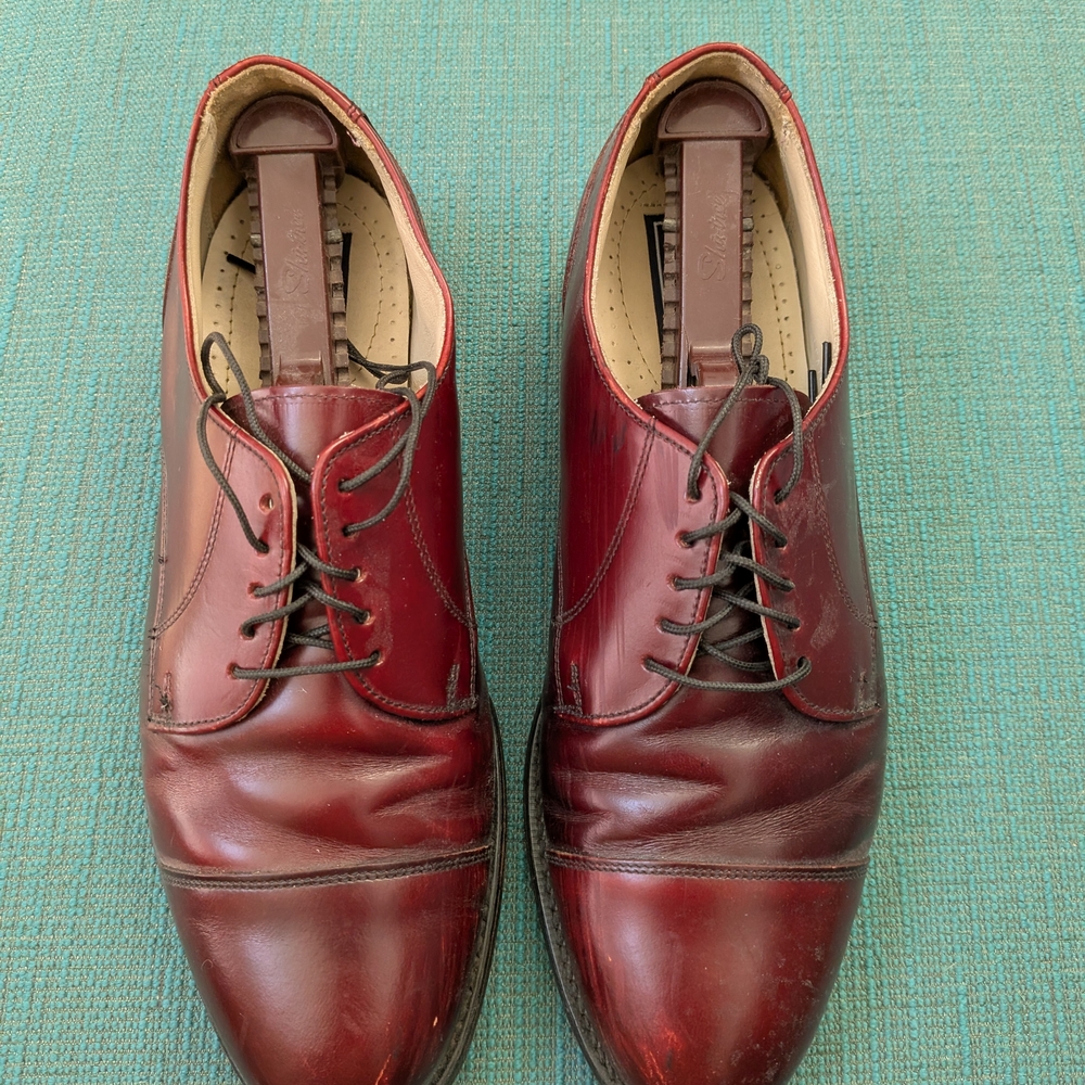 Bostonian Men's Burgundy Leather Dress Shoes Host Pick